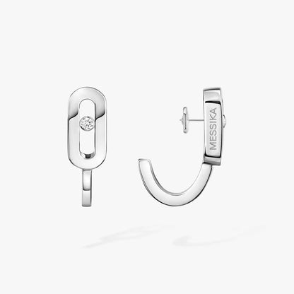 [AM]MOVE CLASSIQUE MINI DIAMOND HOOP EARRINGS