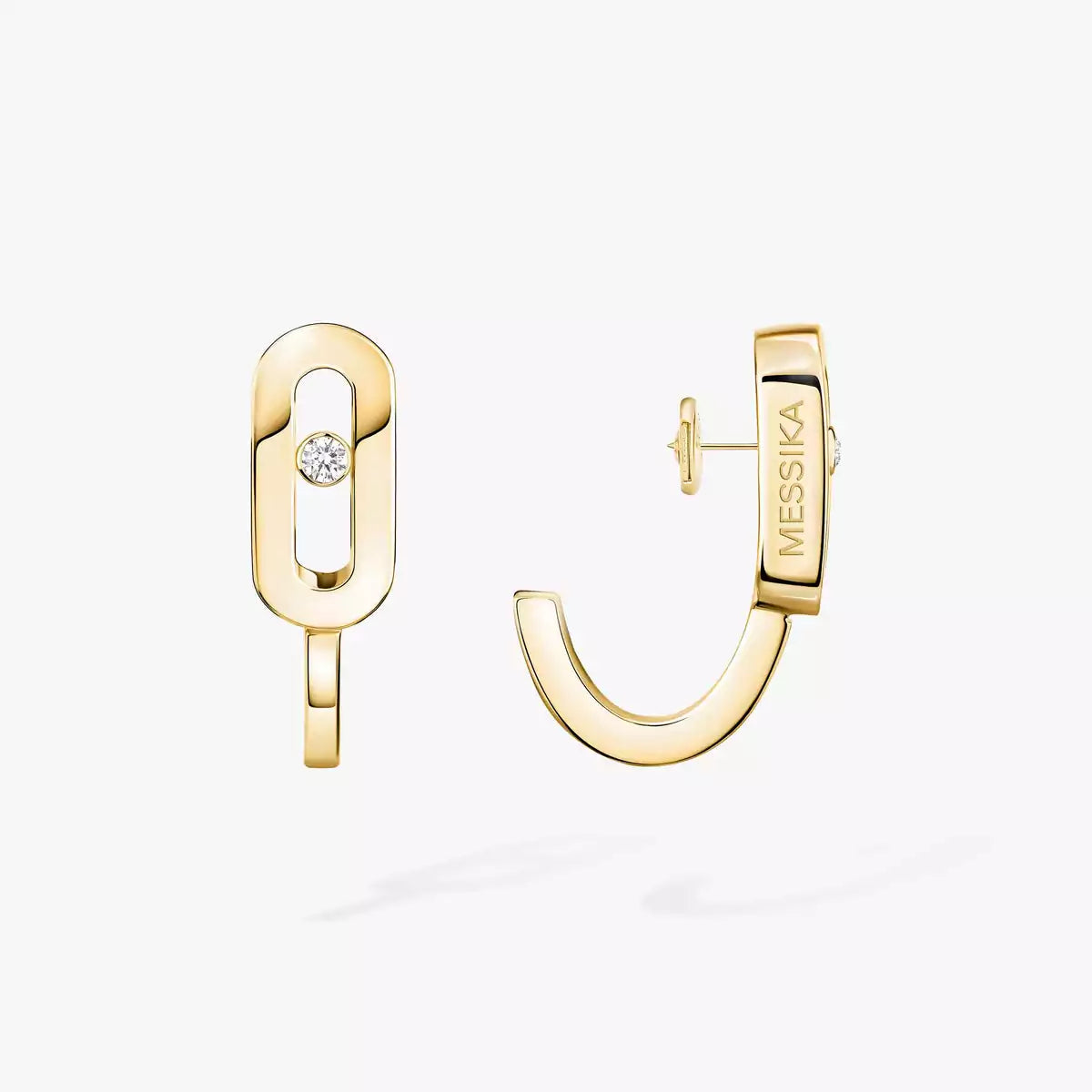 [AM]MOVE CLASSIQUE MINI DIAMOND HOOP EARRINGS