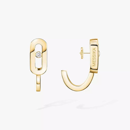 [AM]MOVE CLASSIQUE MINI DIAMOND HOOP EARRINGS