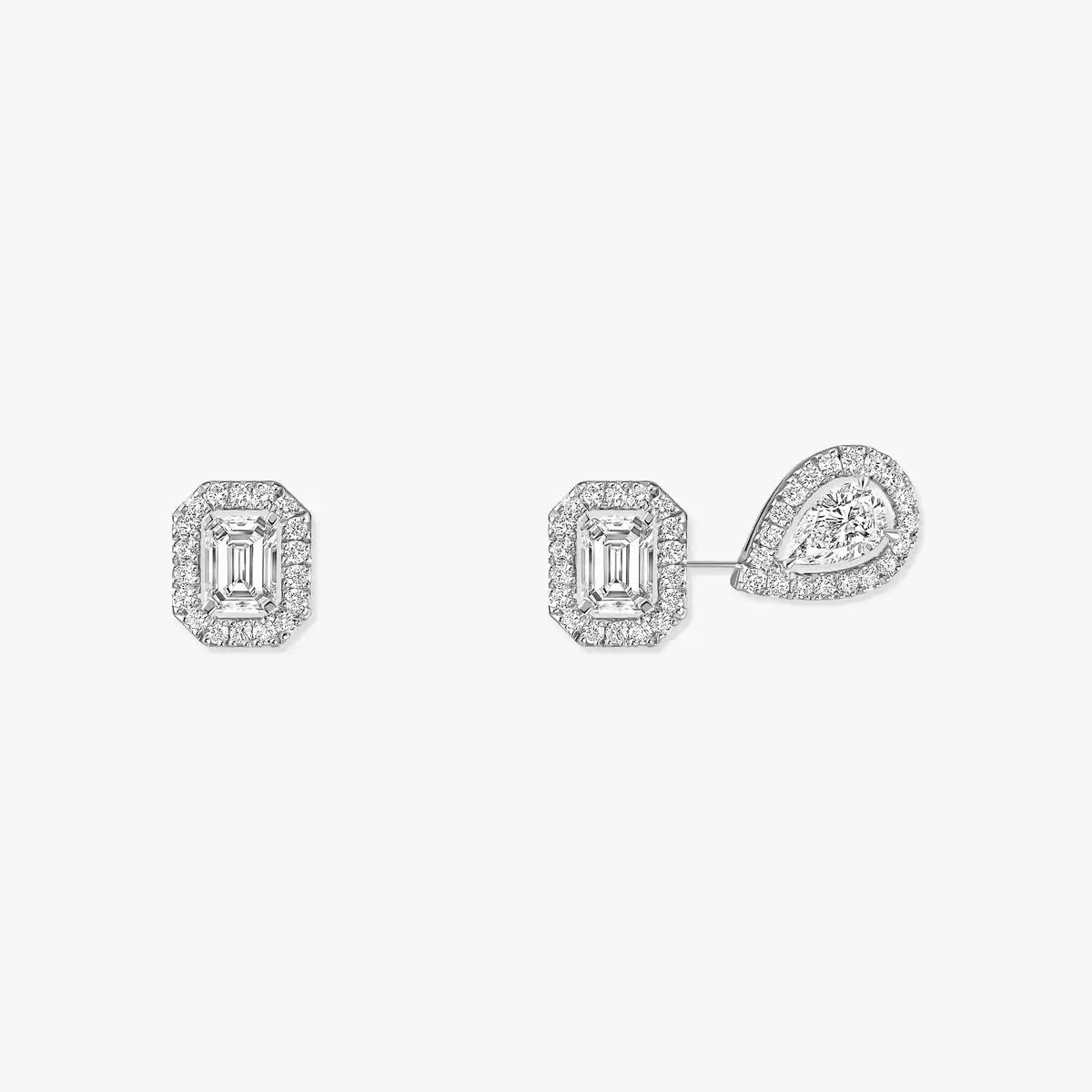 [AM]MY TWIN 1+2 DIAMOND EARRINGS