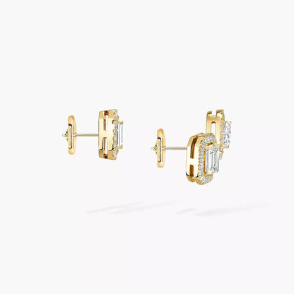 [AM]MY TWIN 1+2 DIAMOND EARRINGS