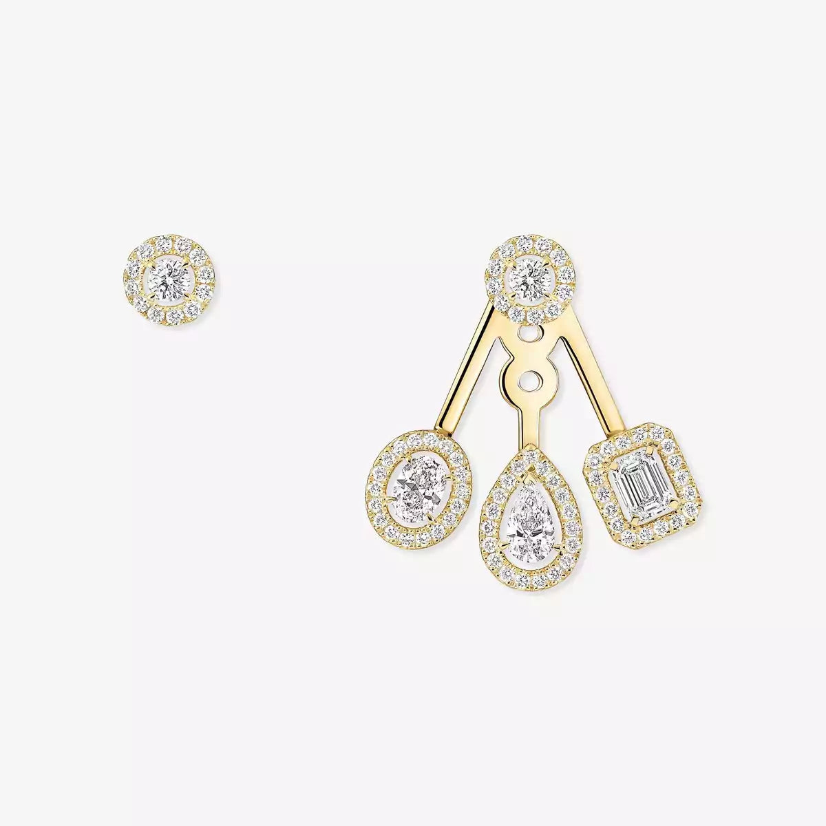 [AM]MY TWIN TRIO DIAMOND EARRINGS