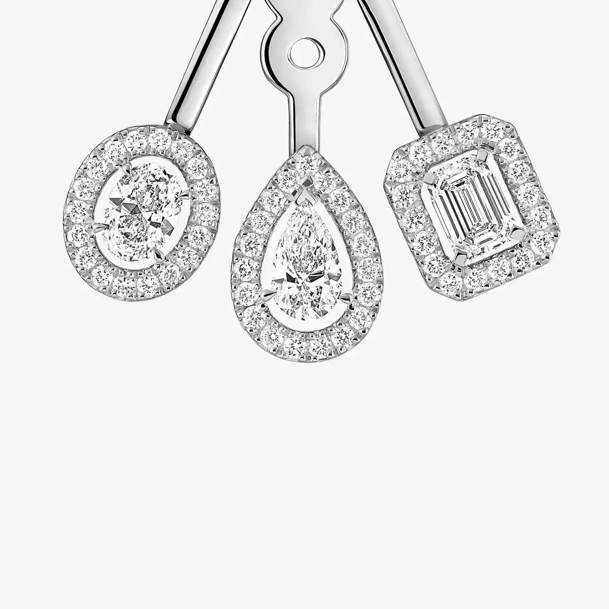 [AM]MY TWIN TRIO DIAMOND EARRINGS