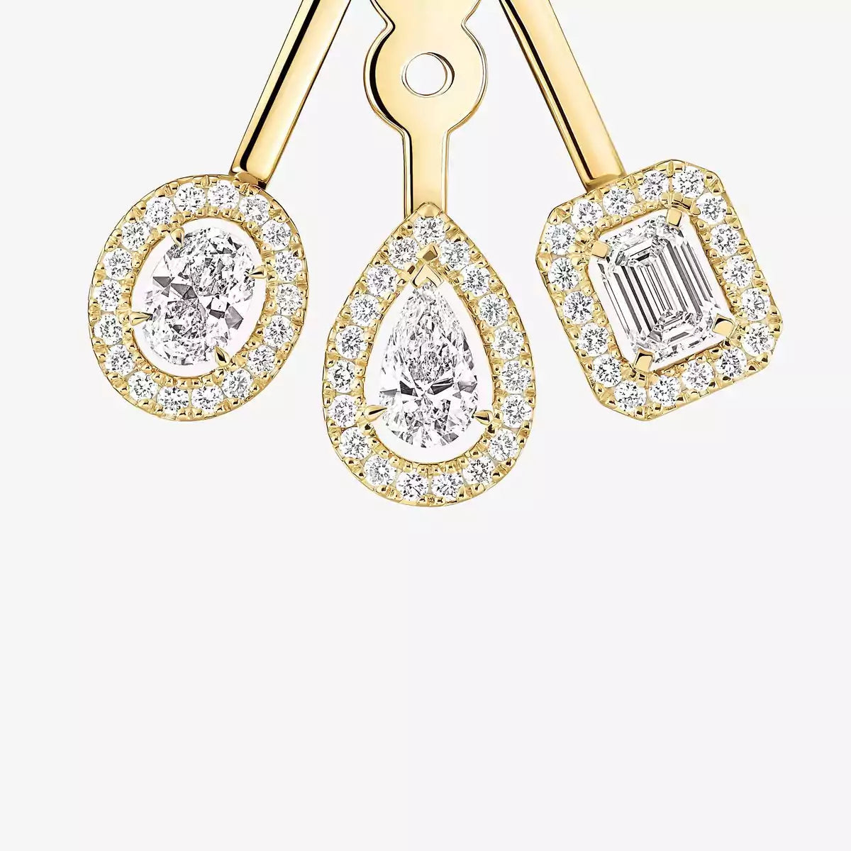 [AM]MY TWIN TRIO DIAMOND EARRINGS
