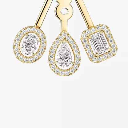 [AM]MY TWIN TRIO DIAMOND EARRINGS