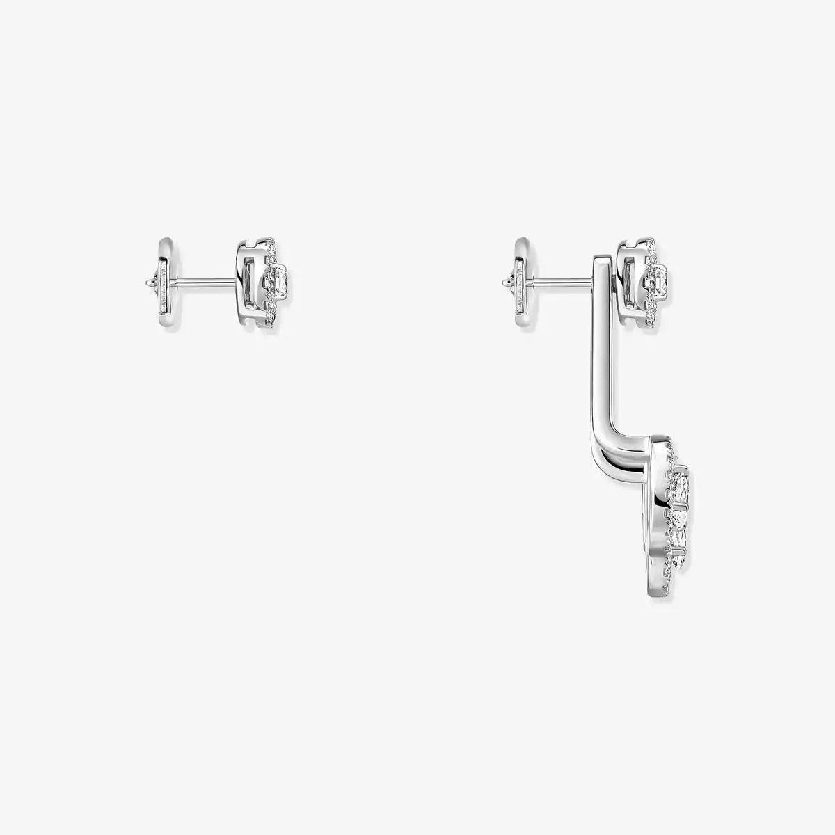 [AM]MY TWIN TRIO DIAMOND EARRINGS