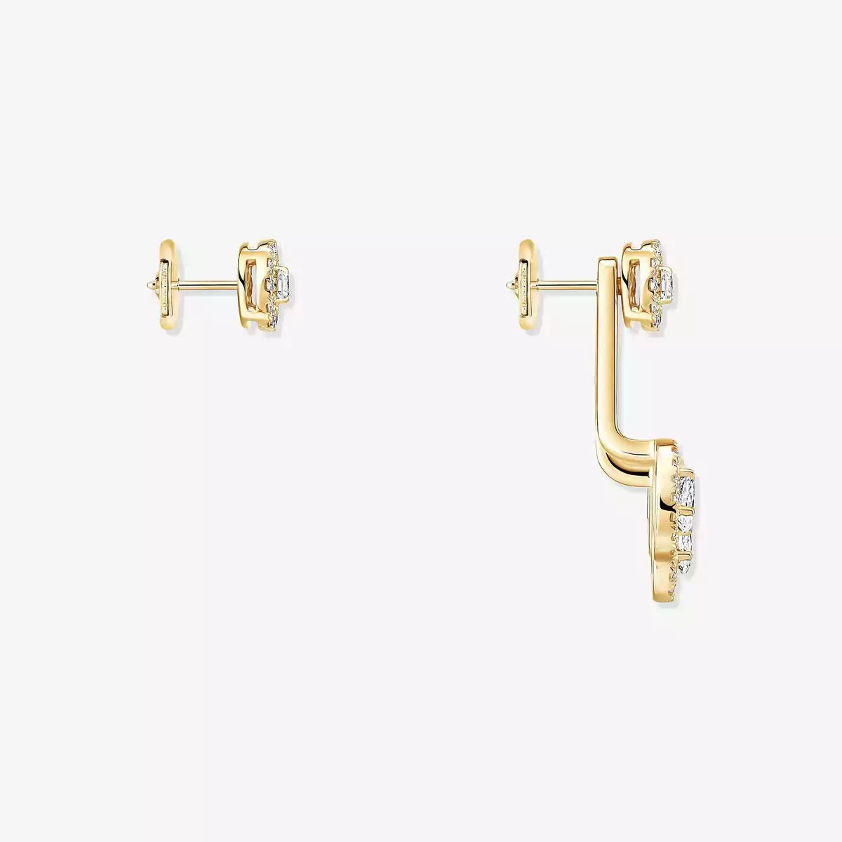 [AM]MY TWIN TRIO DIAMOND EARRINGS
