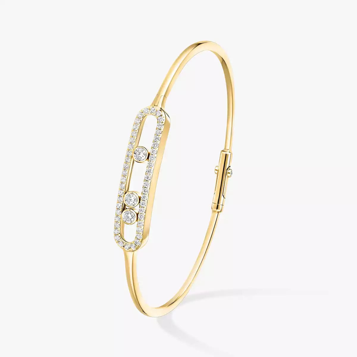 [AM]MOVE PAVÉ DIAMOND BANGLE BRACELET M