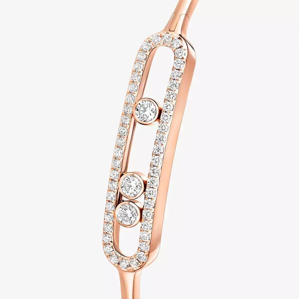 [AM]MOVE PAVÉ DIAMOND BANGLE BRACELET M