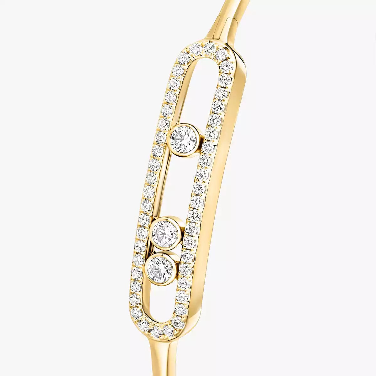 [AM]MOVE PAVÉ DIAMOND BANGLE BRACELET M
