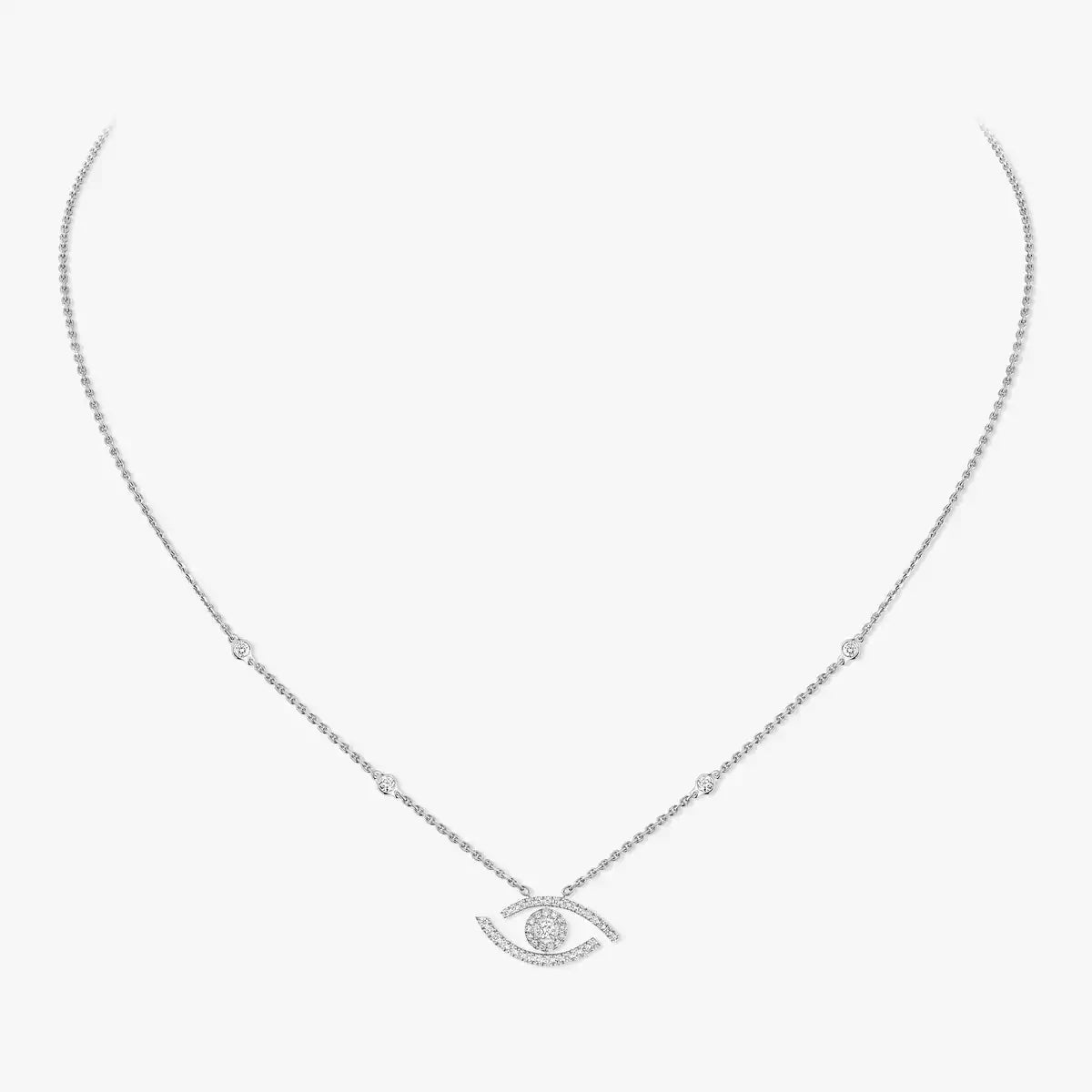 [AM]PAVÉ DIAMOND LUCKY EYE NECKLACE