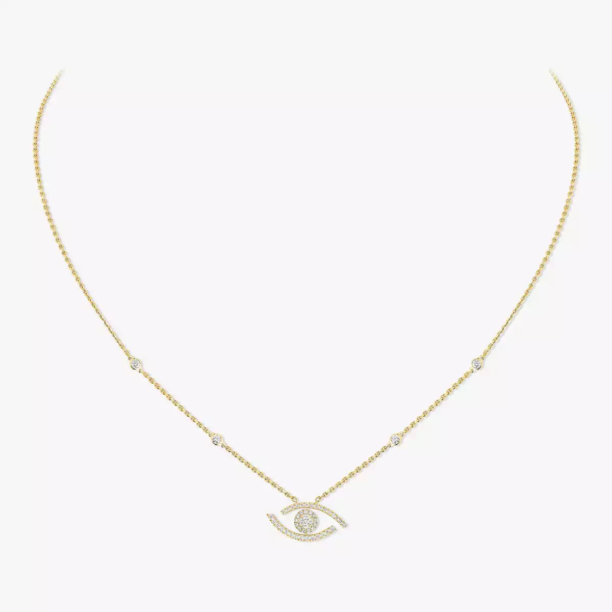 [AM]PAVÉ DIAMOND LUCKY EYE NECKLACE