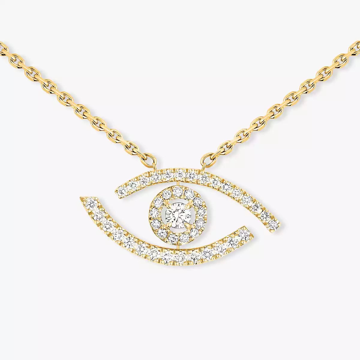 [AM]PAVÉ DIAMOND LUCKY EYE NECKLACE