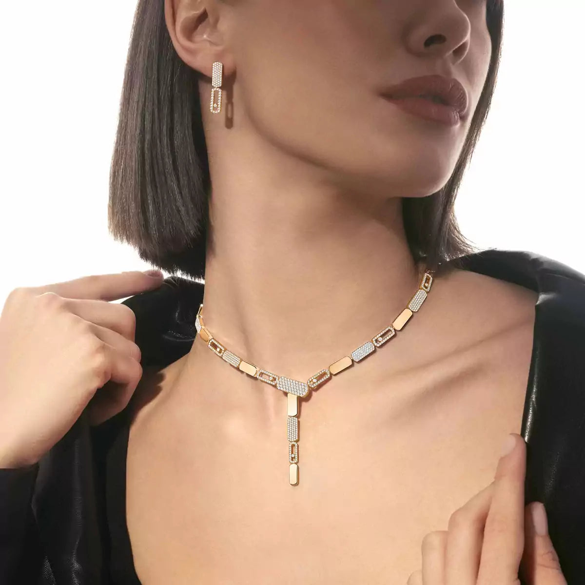 [AM]IMPERIAL MOVE SM DIAMOND EARRINGS