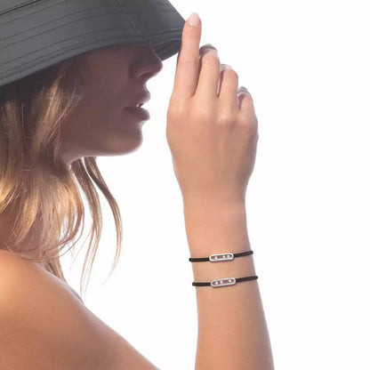 [AM]CARE(S) PAVÉ CORD BRACELET