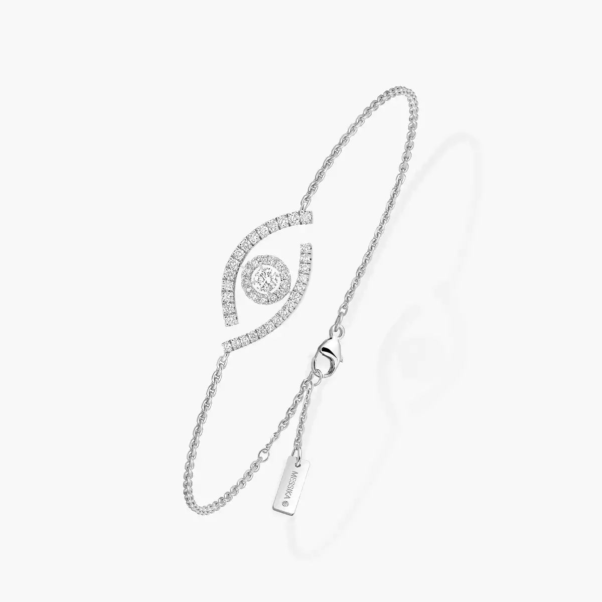 [AM]LUCKY EYE PAVÉ-SET DIAMOND BRACELET