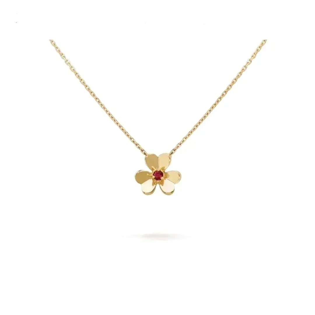 [AM]FRIVOLE FLORAL CHARM NECKLACE