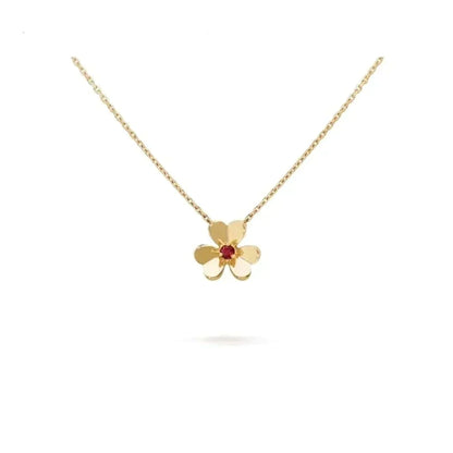 [AM]FRIVOLE FLORAL CHARM NECKLACE