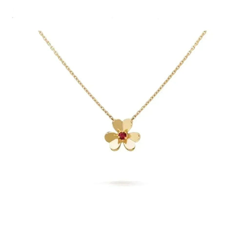 [AM]FRIVOLE FLORAL CHARM NECKLACE
