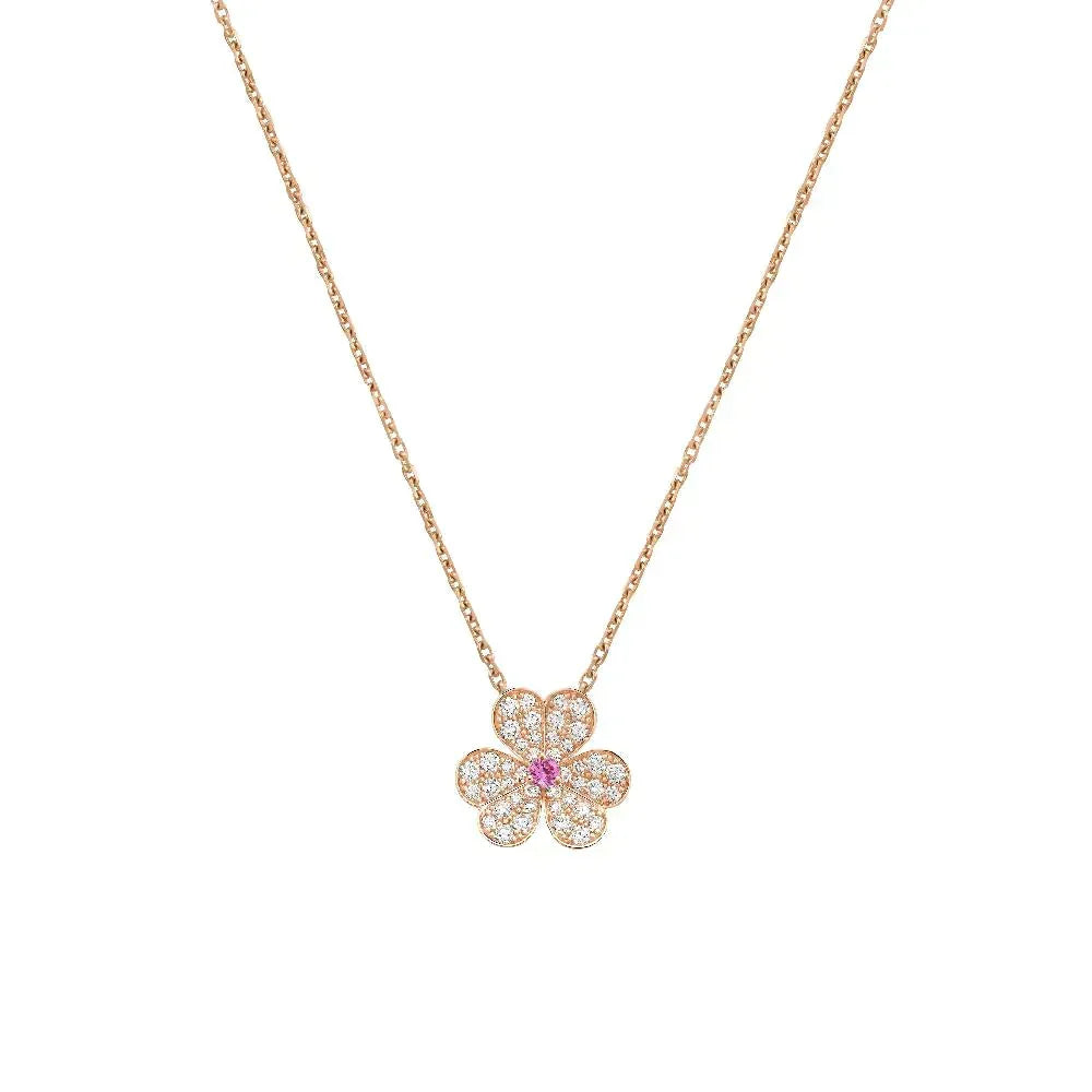 [AM]PAVÉ DIAMOND BUTTERFLY CHARM NECKLACE