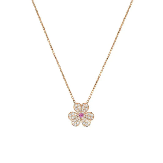 [AM]PAVÉ DIAMOND BUTTERFLY CHARM NECKLACE