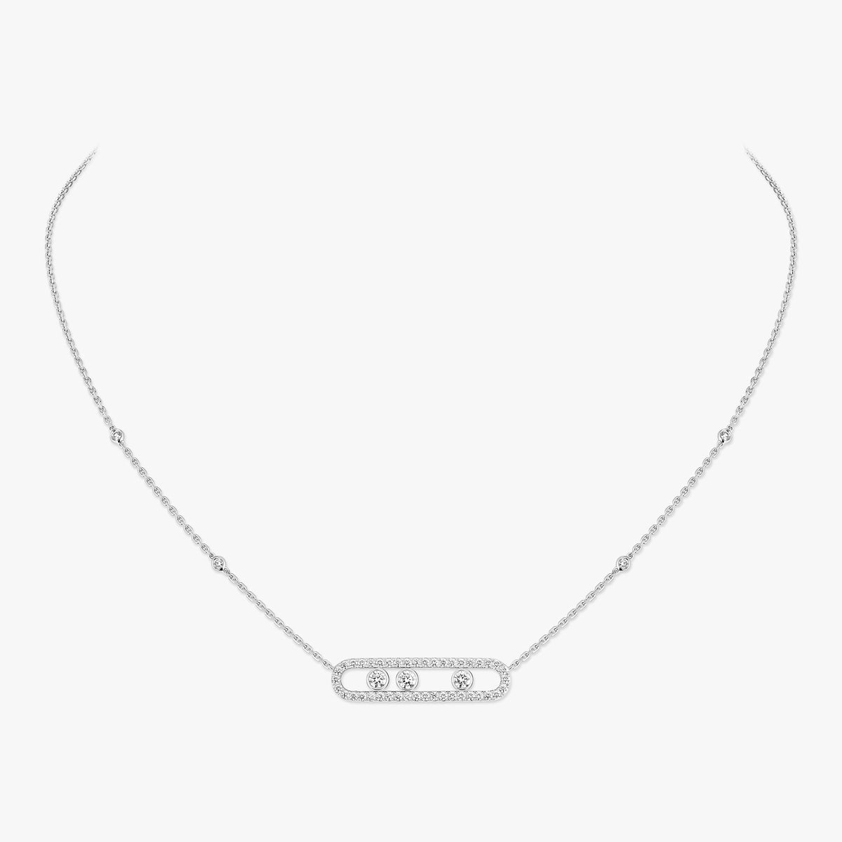 [AM]MOVE PAVÉ FULL DIAMOND NECKLACE