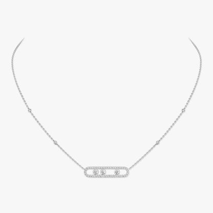 [AM]MOVE PAVÉ FULL DIAMOND NECKLACE