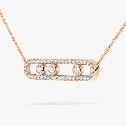 [AM]MOVE PAVÉ FULL DIAMOND NECKLACE