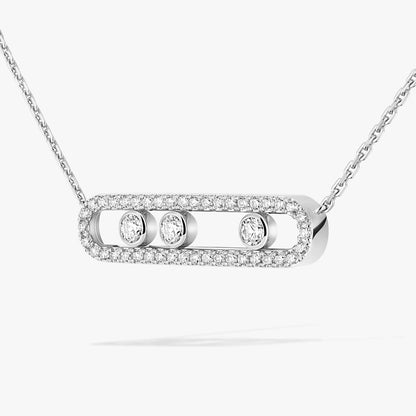[AM]MOVE PAVÉ FULL DIAMOND NECKLACE