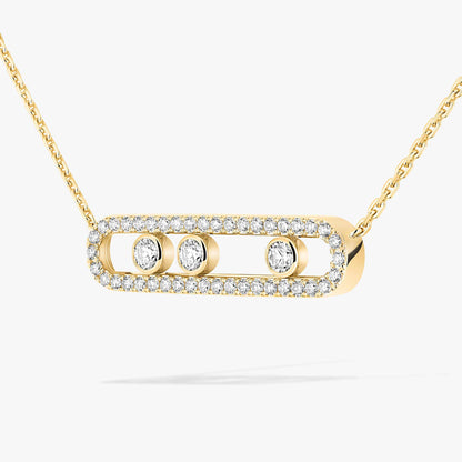 [AM]MOVE PAVÉ FULL DIAMOND NECKLACE