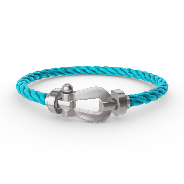 [AM]FORCE LARGE HORSESHOE BRACELET - WHITE GOLD